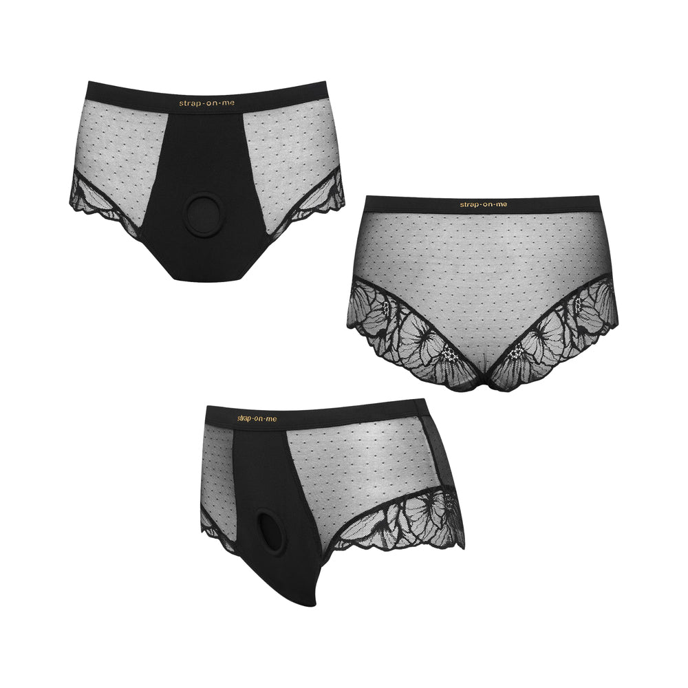 LOVELY PLANET - STRAP-ON-ME HARNESS LINGERIE DIVINE S BLACK