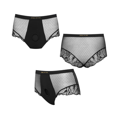 LOVELY PLANET - STRAP-ON-ME HARNESS LINGERIE DIVINE S BLACK