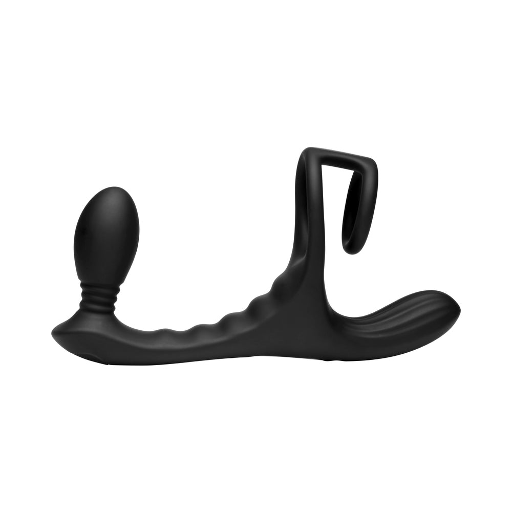 CURVE NOVELTIES - JOCK ENHANCERS TRIPLE RUSH VIBRATING C-RING&ANAL PLUG W/ REMOTE