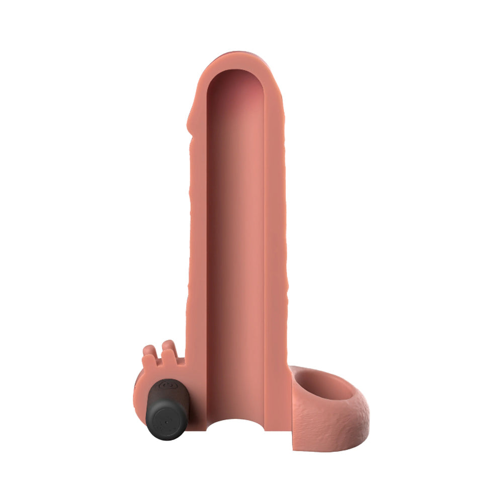 PIPEDREAM - FANTASY X-TENSIONS VIBRATING REAL FEEL EXTENSION 1IN LIGHT