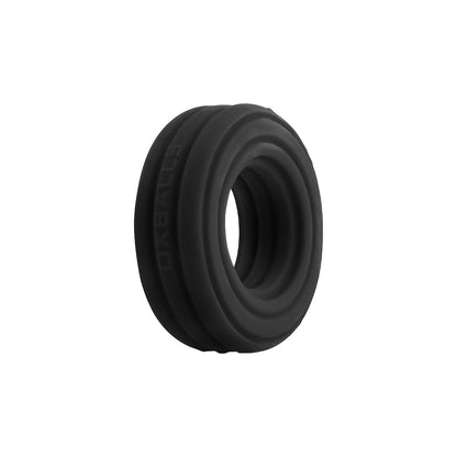OXBALLS - HUNKYJUNK ROTO GROOVED GRIPPER-RIBBED COCKRING BLACK FOG
