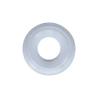 OXBALLS - HUNKYJUNK ROTO GROOVED GRIPPER-RIBBED COCKRING CLEAR STEAM