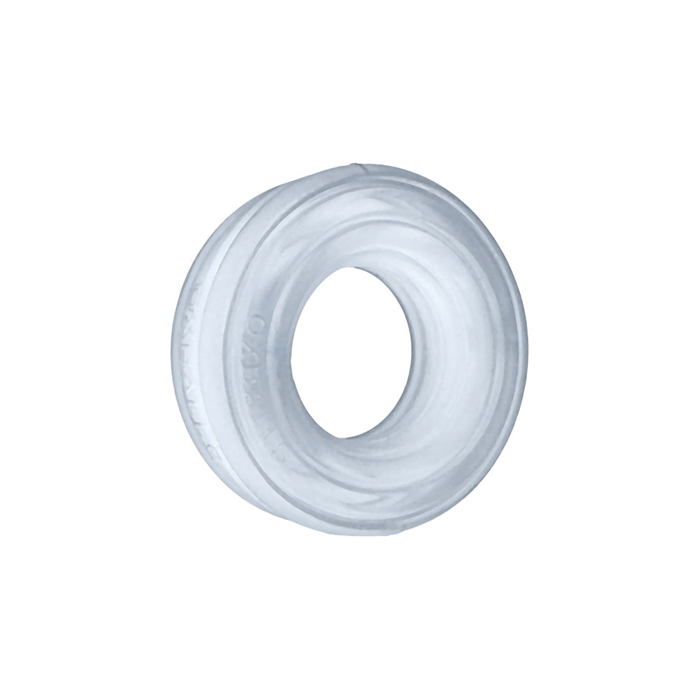 OXBALLS - HUNKYJUNK ROTO GROOVED GRIPPER-RIBBED COCKRING CLEAR STEAM