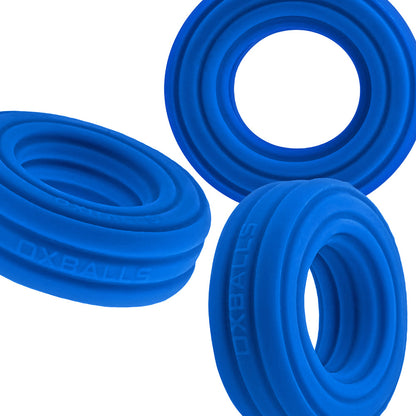 OXBALLS - HUNKYJUNK ROTO GROOVED GRIPPER-RIBBED COCKRING TEAL FIZZ
