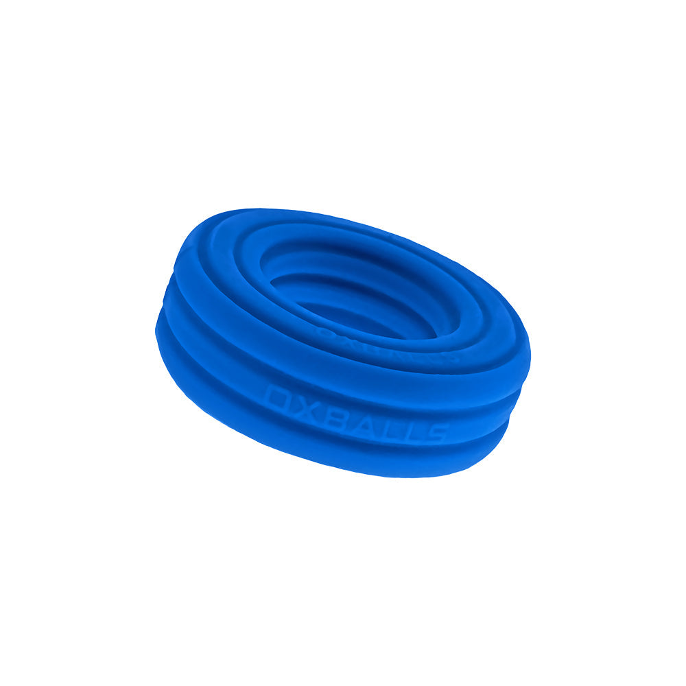OXBALLS - HUNKYJUNK ROTO GROOVED GRIPPER-RIBBED COCKRING TEAL FIZZ