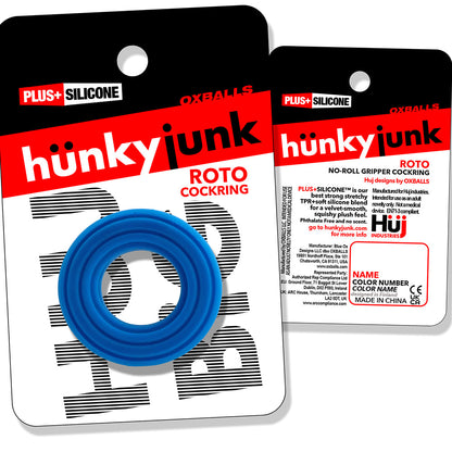 OXBALLS - HUNKYJUNK ROTO GROOVED GRIPPER-RIBBED COCKRING TEAL FIZZ