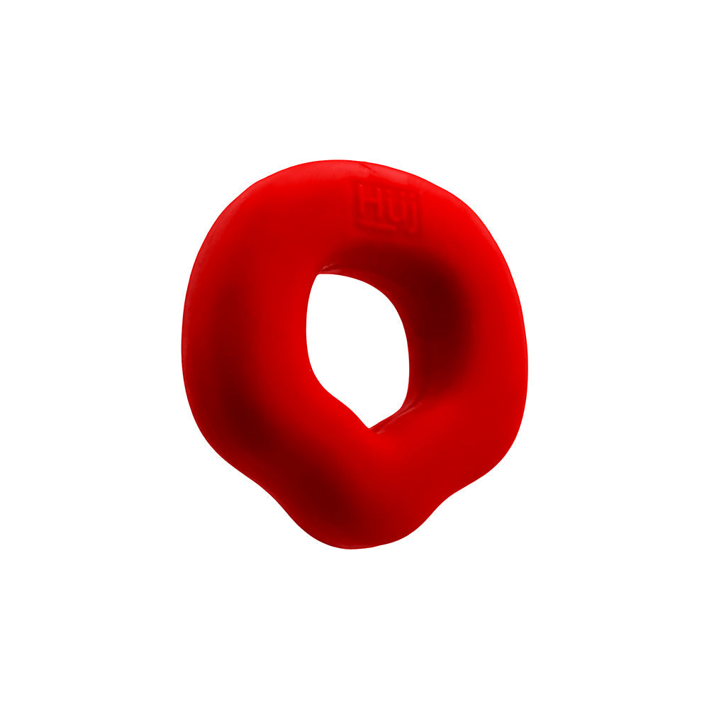 OXBALLS - HUNKYJUNK FIT GRIPS 2-PACK ERGO-FIT COCKRINGS BLACK/RED