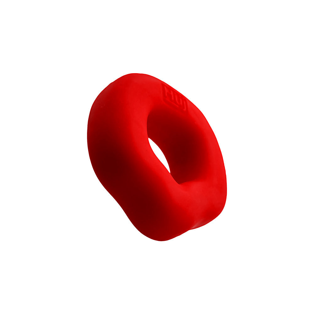OXBALLS - HUNKYJUNK FIT GRIPS 2-PACK ERGO-FIT COCKRINGS BLACK/RED
