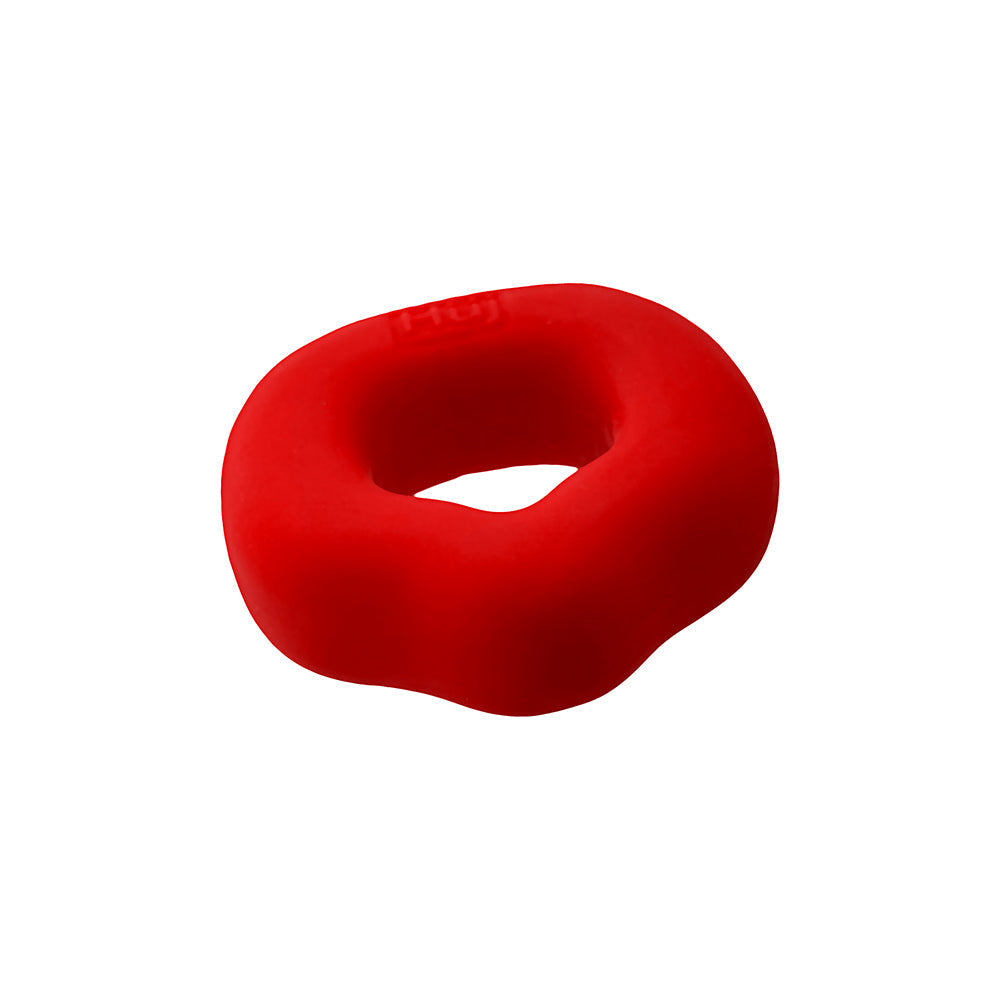 OXBALLS - HUNKYJUNK FIT GRIPS 2-PACK ERGO-FIT COCKRINGS BLACK/RED