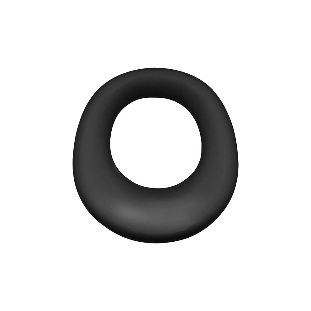 OXBALLS - HUNKYJUNK EXPANDER SLIMMER SCOOP STYLE COCKRING BLACK FOG