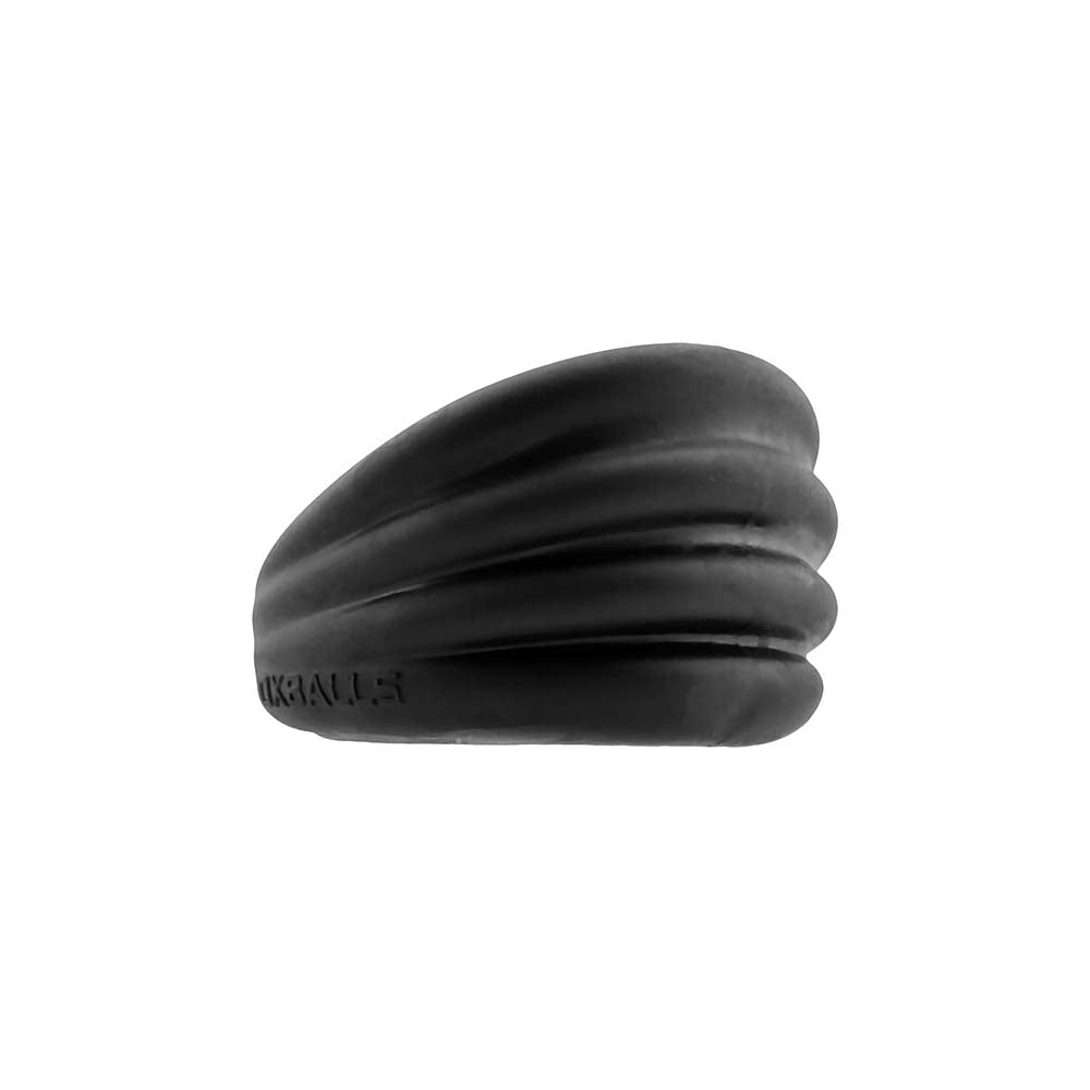 OXBALLS - HUNKYJUNK EXPANDER SLIMMER SCOOP STYLE COCKRING BLACK FOG