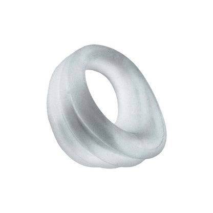 OXBALLS - HUNKYJUNK EXPANDER SLIMMER SCOOP STYLE COCKRING CLEAR STEAM