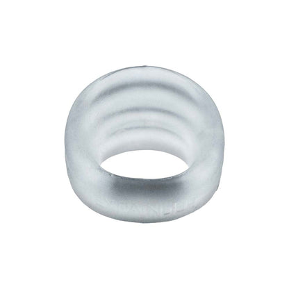 OXBALLS - HUNKYJUNK EXPANDER SLIMMER SCOOP STYLE COCKRING CLEAR STEAM
