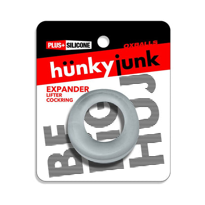 OXBALLS - HUNKYJUNK EXPANDER SLIMMER SCOOP STYLE COCKRING CLEAR STEAM