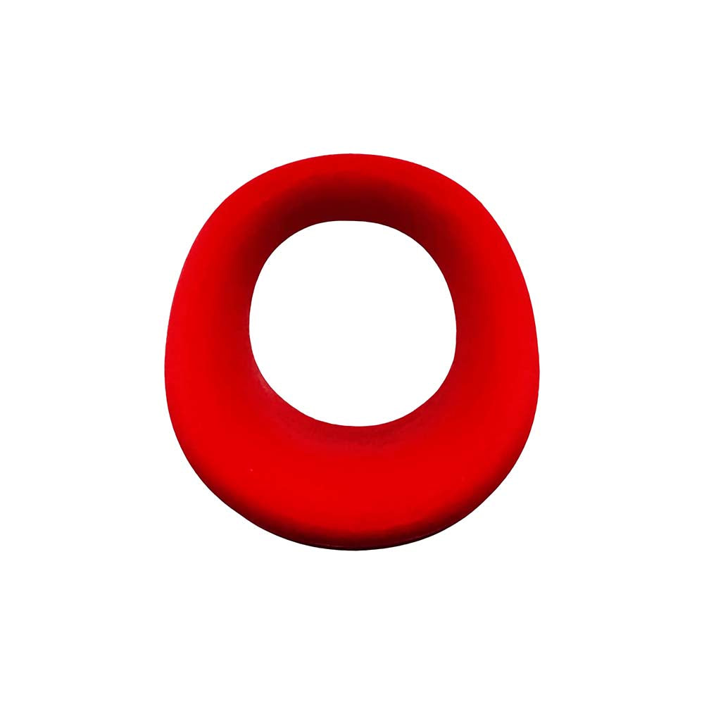 OXBALLS - HUNKYJUNK EXPANDER SLIMMER SCOOP STYLE COCKRING RED VELVET