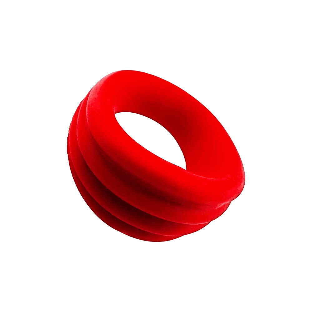 OXBALLS - HUNKYJUNK EXPANDER SLIMMER SCOOP STYLE COCKRING RED VELVET