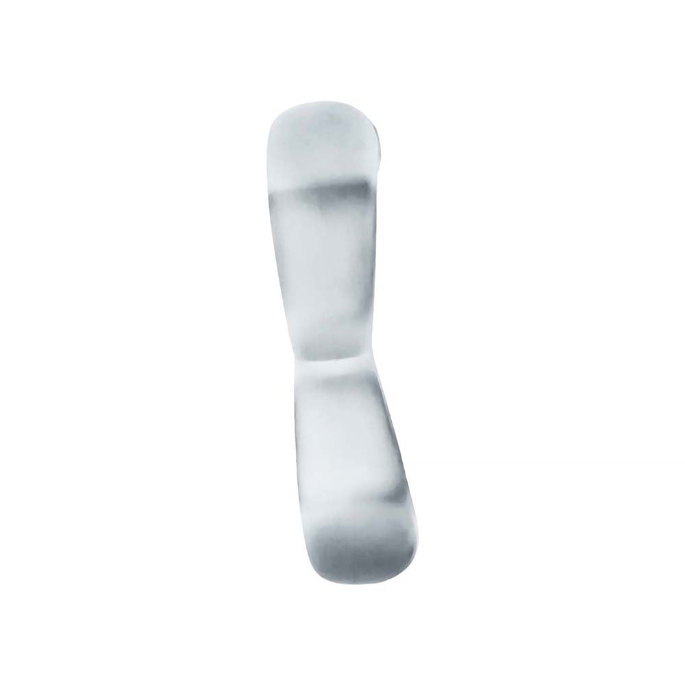 OXBALLS - HUNKYJUNK BOOMERANG DOUBLE-RING COCKRING & NUT-TUGGER CLEAR STEAM