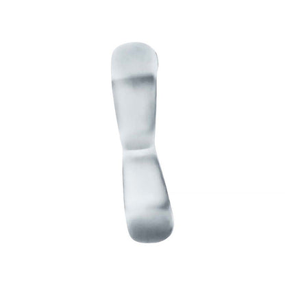 OXBALLS - HUNKYJUNK BOOMERANG DOUBLE-RING COCKRING & NUT-TUGGER CLEAR STEAM
