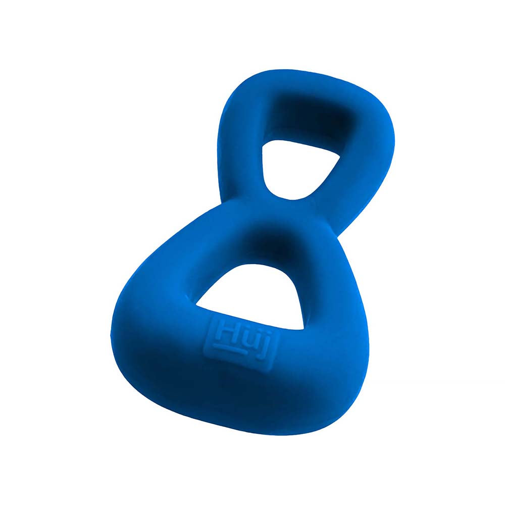 OXBALLS - HUNKYJUNK BOOMERANG DOUBLE-RING COCKRING & NUT-TUGGER TEAL FIZZ
