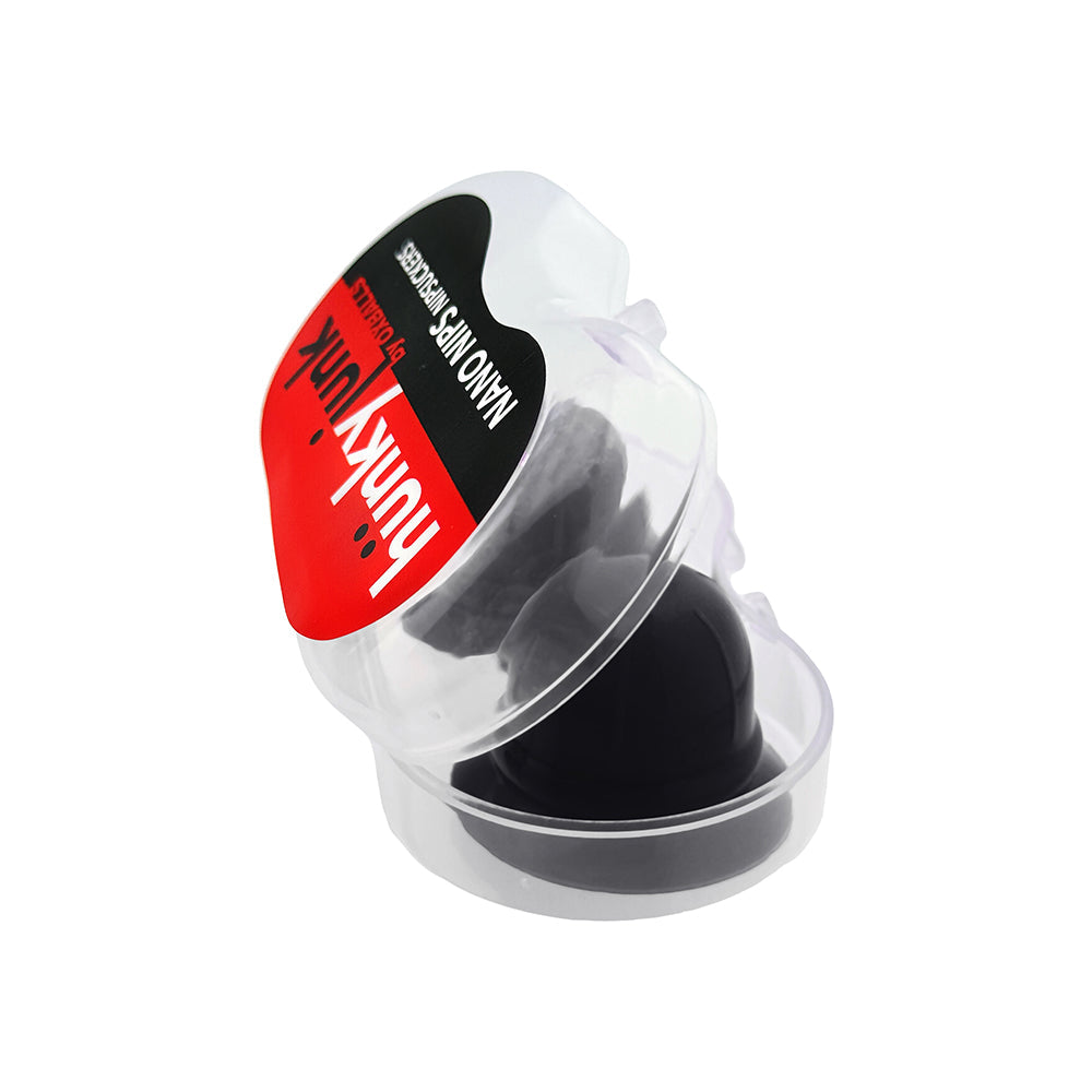 OXBALLS - HUNKYJUNK NANO NIPS "JUST THE TIP" NIPPLE-NUBS BLACK SILICONE