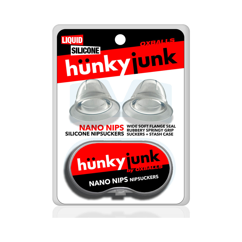 OXBALLS - HUNKYJUNK NANO NIPS "JUST THE TIP" NIPPLE-NUBS CLEAR SILICONE