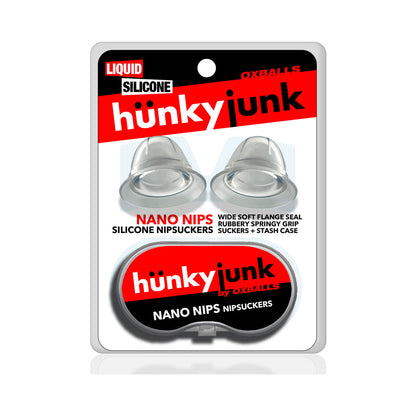 OXBALLS - HUNKYJUNK NANO NIPS "JUST THE TIP" NIPPLE-NUBS CLEAR SILICONE