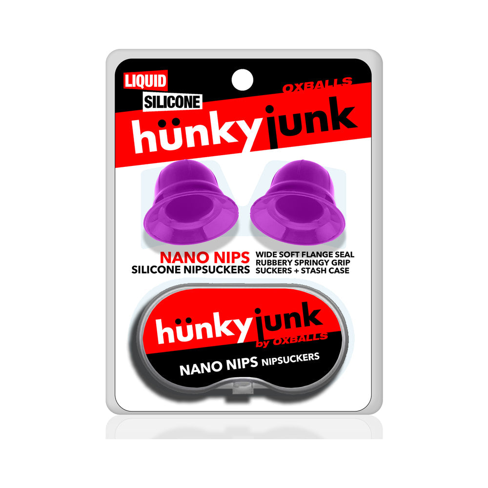 OXBALLS - HUNKYJUNK NANO NIPS "JUST THE TIP" NIPPLE-NUBS PURPLE SILICONE
