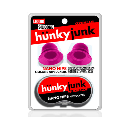 OXBALLS - HUNKYJUNK NANO NIPS "JUST THE TIP" NIPPLE-NUBS PINK SILICONE