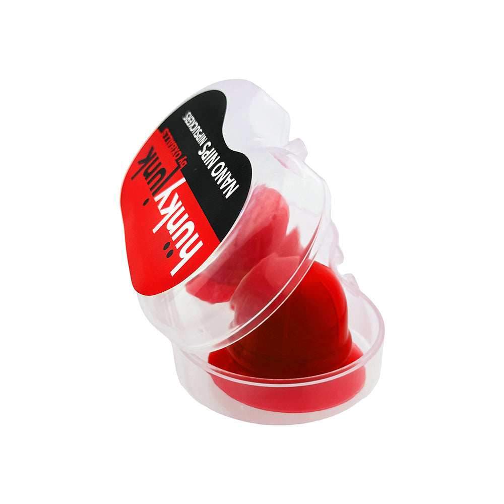 OXBALLS - HUNKYJUNK NANO NIPS "JUST THE TIP" NIPPLE-NUBS RED SILICONE