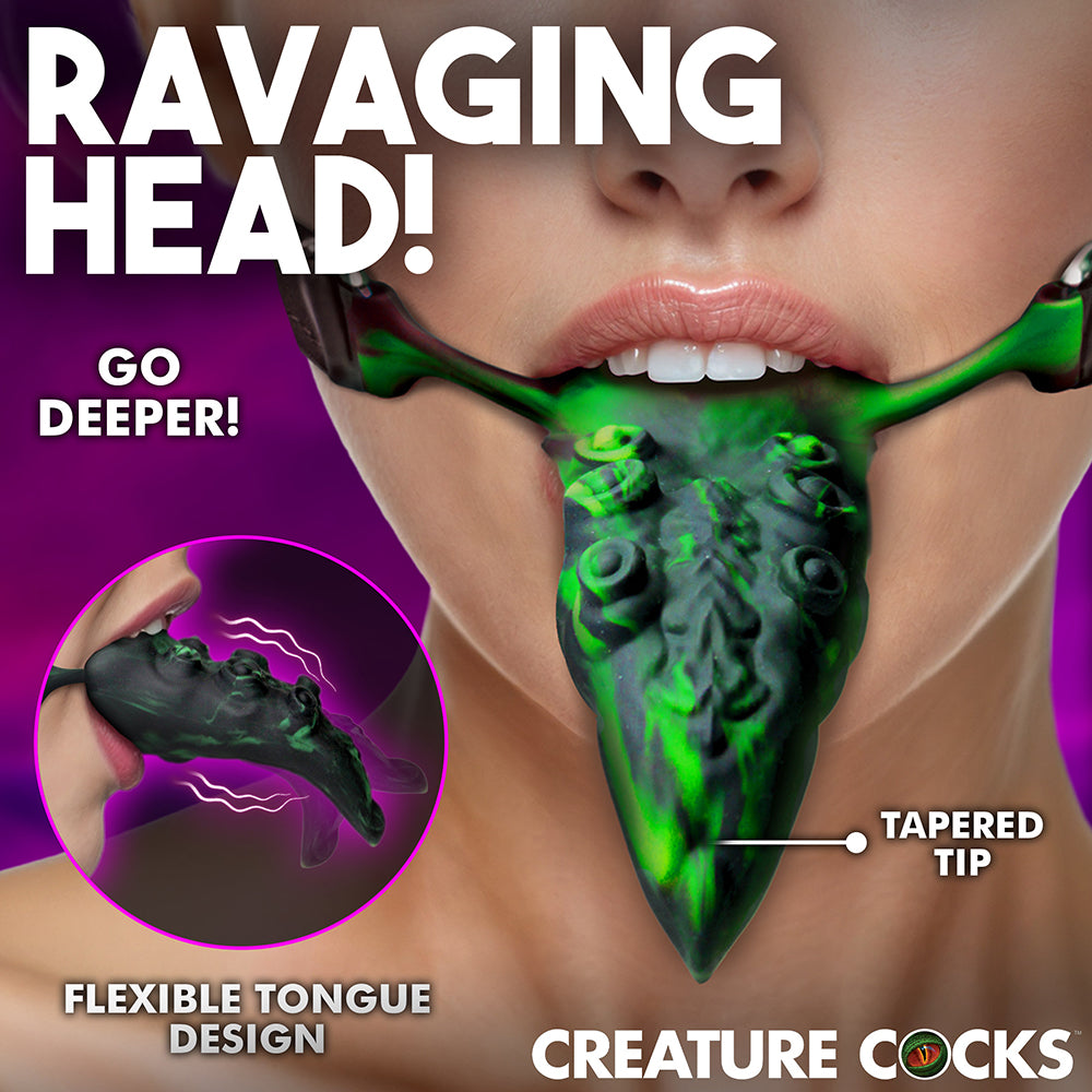 XR BRANDS - CREATURE COCKS DRAGON''S LICK VIBRATING ORAL ENHANCER