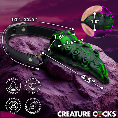 XR BRANDS - CREATURE COCKS DRAGON''S LICK VIBRATING ORAL ENHANCER