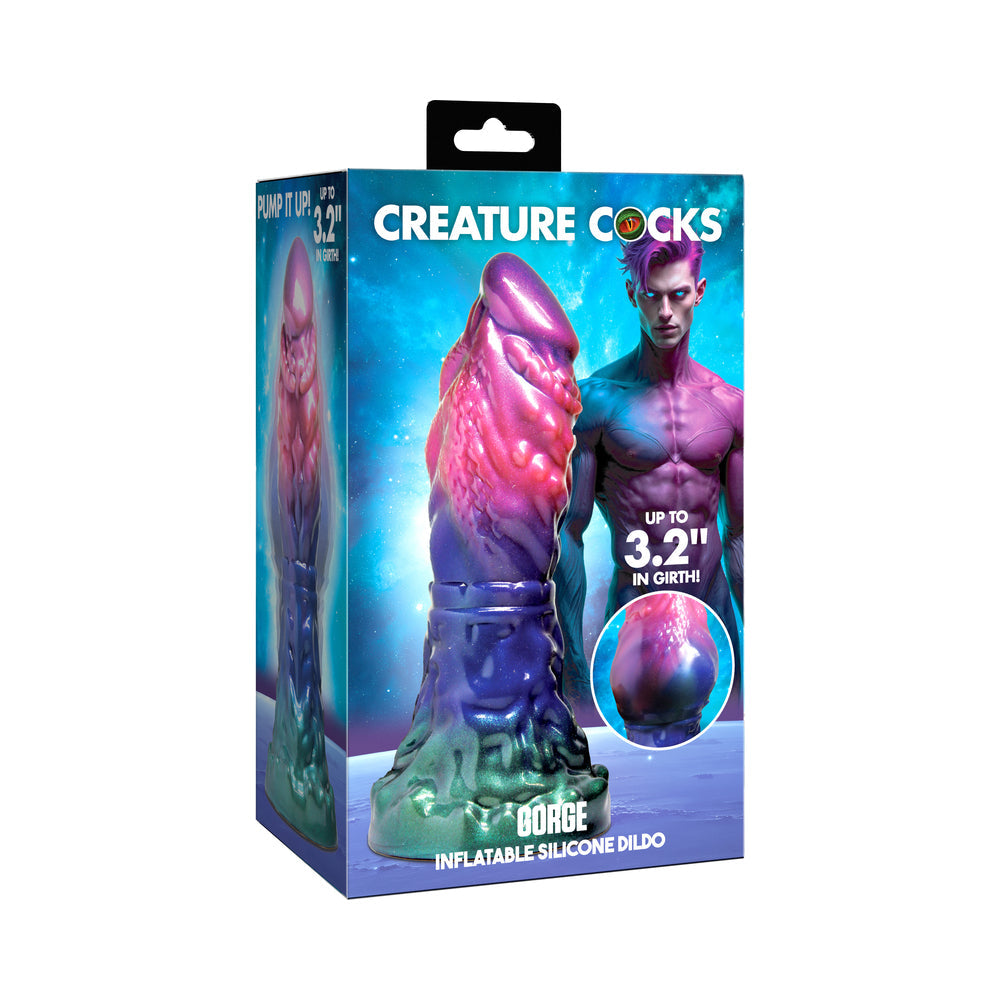 XR BRANDS - CREATURE COCKS GORGE INFLATABLE SILICONE DILDO