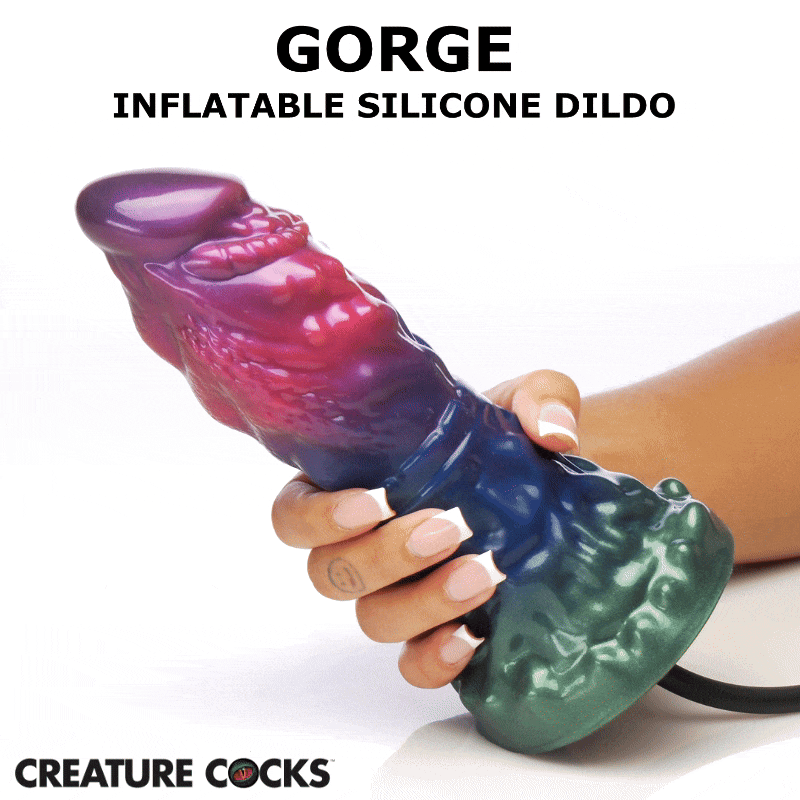XR BRANDS - CREATURE COCKS GORGE INFLATABLE SILICONE DILDO