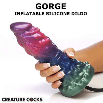 XR BRANDS - CREATURE COCKS GORGE INFLATABLE SILICONE DILDO