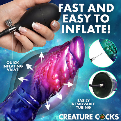 XR BRANDS - CREATURE COCKS GORGE INFLATABLE SILICONE DILDO