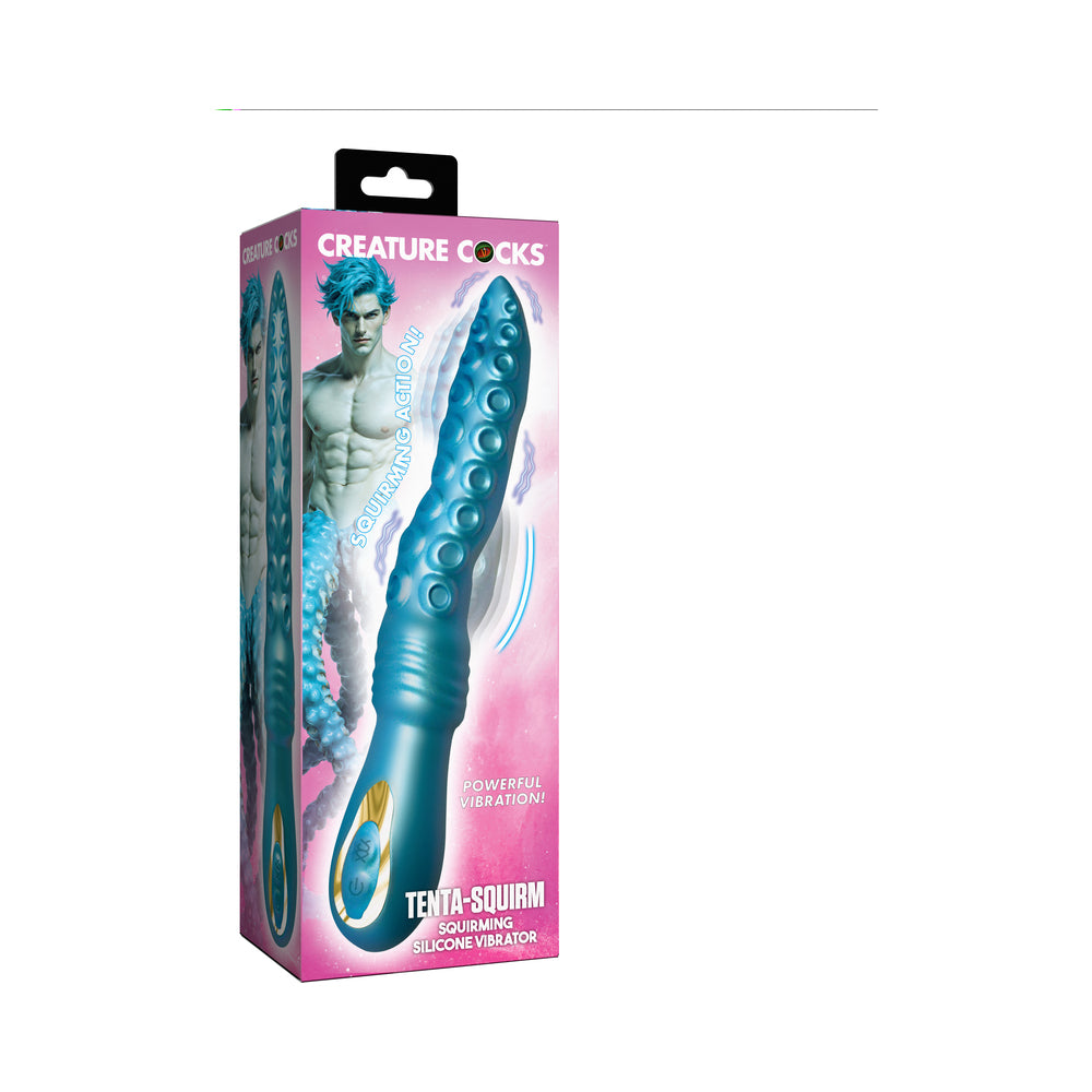 XR BRANDS - CREATURE COCKS TENTA-SQUIRM SQUIRMING SILICONE VIBRATOR