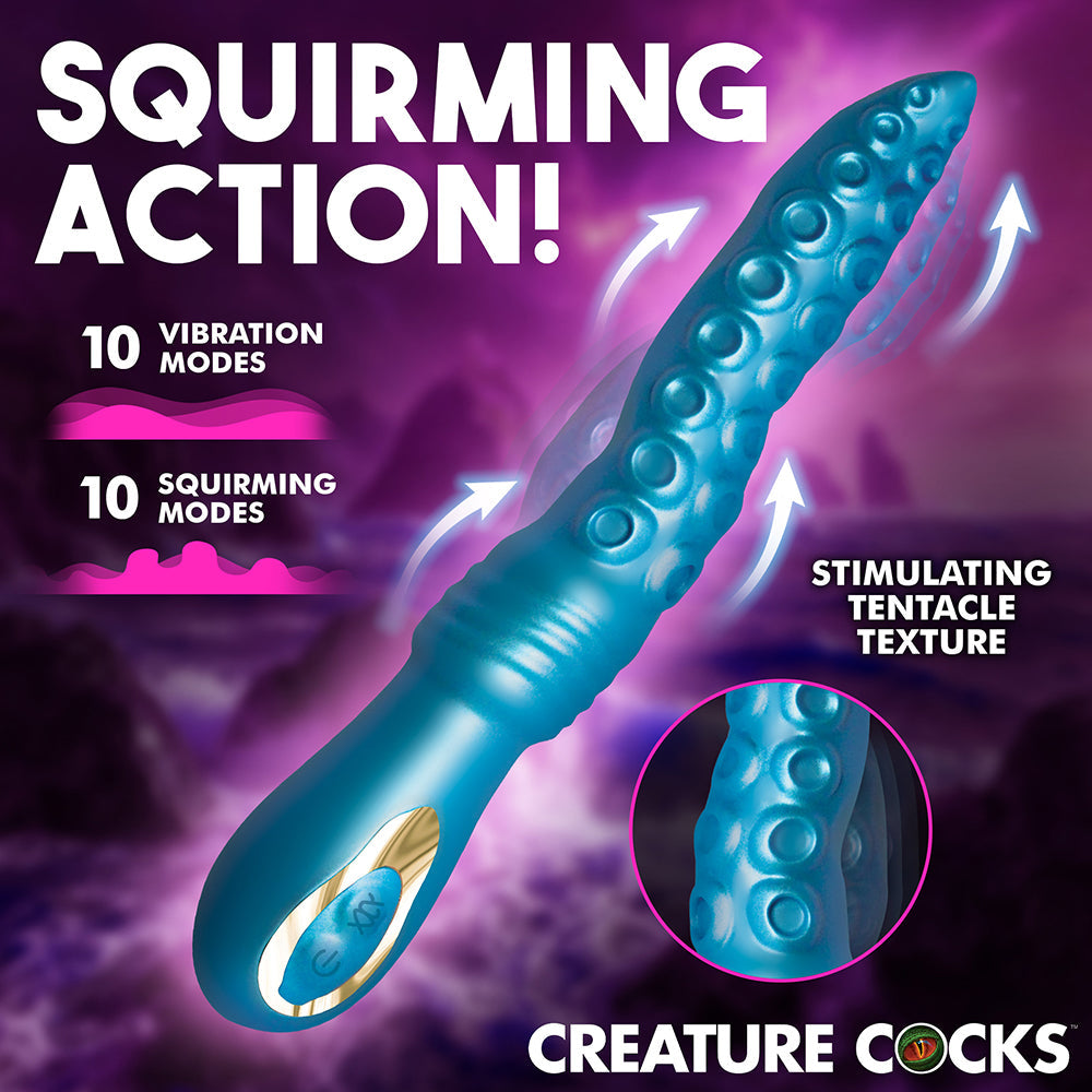 XR BRANDS - CREATURE COCKS TENTA-SQUIRM SQUIRMING SILICONE VIBRATOR