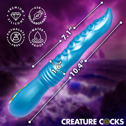 XR BRANDS - CREATURE COCKS TENTA-SQUIRM SQUIRMING SILICONE VIBRATOR