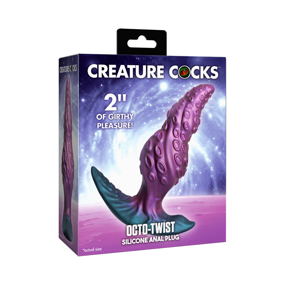 XR BRANDS - CREATURE COCKS OCTO-TWIST SILICONE ANAL PLUG