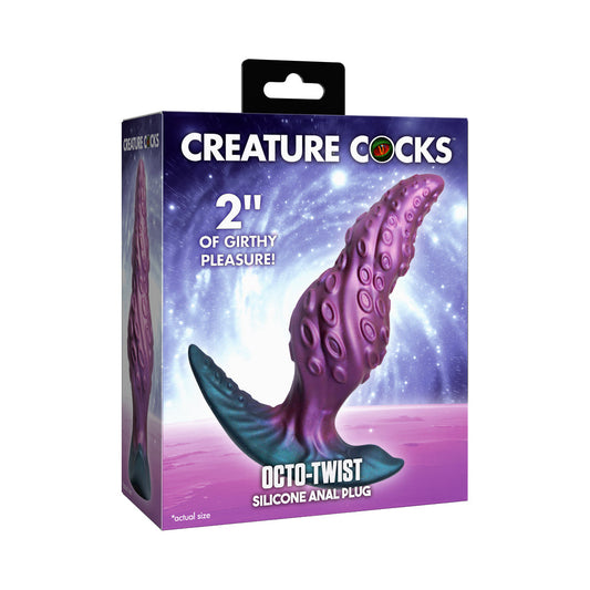 XR BRANDS - CREATURE COCKS OCTO-TWIST SILICONE ANAL PLUG