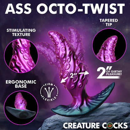 XR BRANDS - CREATURE COCKS OCTO-TWIST SILICONE ANAL PLUG