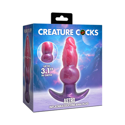 XR BRANDS - CREATURE COCKS ASTRO INFLATABLE SILICONE ANAL PLUG