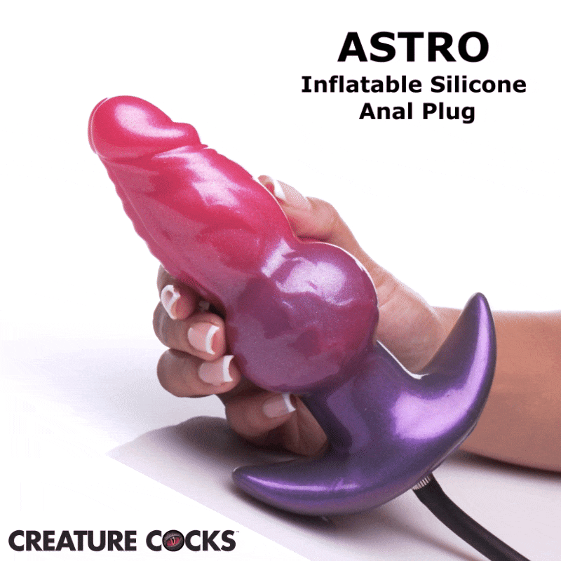 XR BRANDS - CREATURE COCKS ASTRO INFLATABLE SILICONE ANAL PLUG