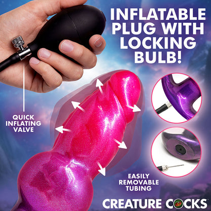 XR BRANDS - CREATURE COCKS ASTRO INFLATABLE SILICONE ANAL PLUG