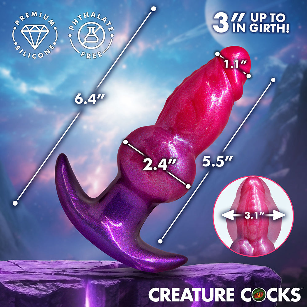 XR BRANDS - CREATURE COCKS ASTRO INFLATABLE SILICONE ANAL PLUG