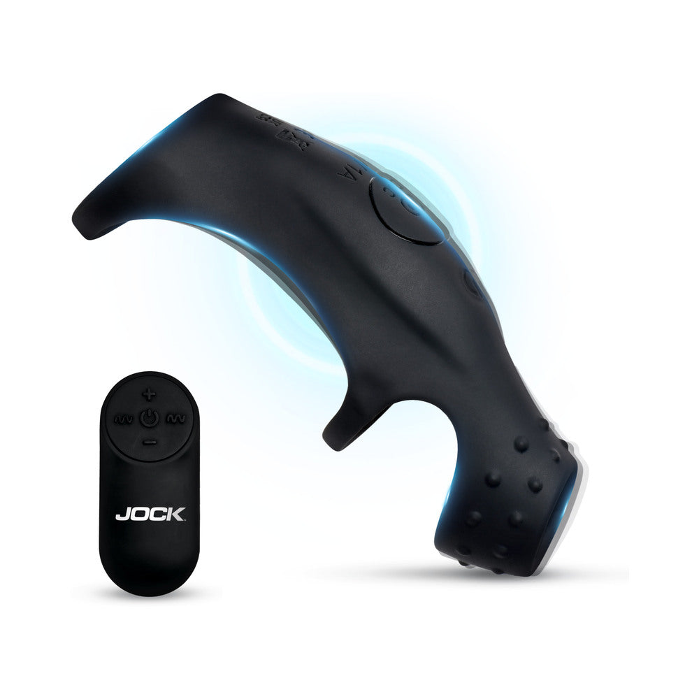 CURVE NOVELTIES - JOCK ENHANCERS RUSH VIBRATING PENIS SLEEVE C-RING WITH REMOTE