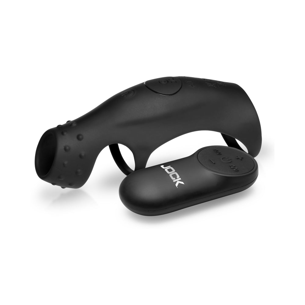 CURVE NOVELTIES - JOCK ENHANCERS RUSH VIBRATING PENIS SLEEVE C-RING WITH REMOTE