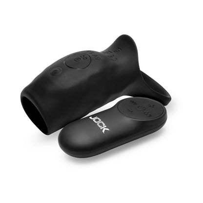 CURVE NOVELTIES - JOCK ENHANCERS SURGE VIBRATING PENIS SLEEVE C-RING WITH REMOTE