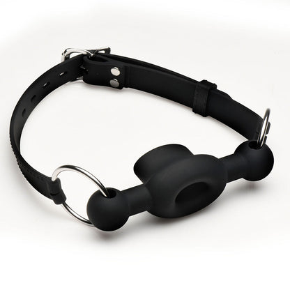 XR BRANDS - MASTER SERIES FORCED SILICONE FEEDING GAG