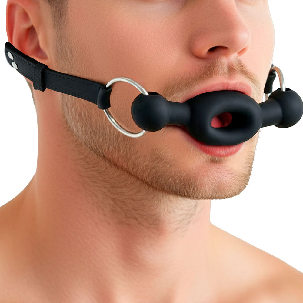 XR BRANDS - MASTER SERIES FORCED SILICONE FEEDING GAG